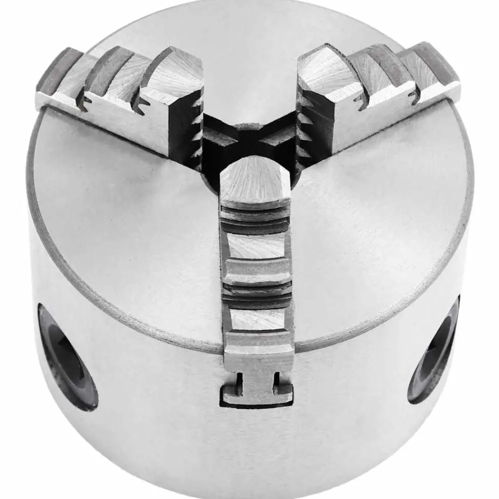 Outils-vidaXL Mandrin de tour auto-centrant à 3 mâchoires 80 mm Acier