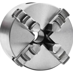 vidaXL Mandrin de tour auto-centrant à 4 mâchoires 80 mm Acier