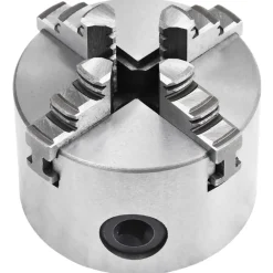 vidaXL Mandrin de tour auto-centrant à 4 mâchoires 80 mm Acier