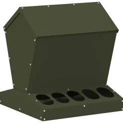Articles Pour Animaux De Compagnie-vidaXL Mangeoire pour poules 40 x 40 x 45 cm Vert olive
