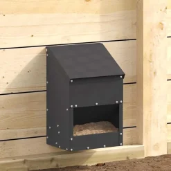 vidaXL Mangeoire pour poules 21 x 16 x 33 cm Acier Laminé à Froid