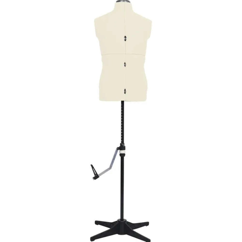 Produits Ménagers-vidaXL Mannequin de couture ajustable pour homme Crème Taille 37-45 Crème