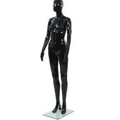 vidaXL Mannequin femme corps complet base verre brillant 175 cm