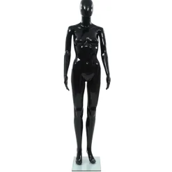 vidaXL Mannequin femme corps complet base verre brillant 175 cm