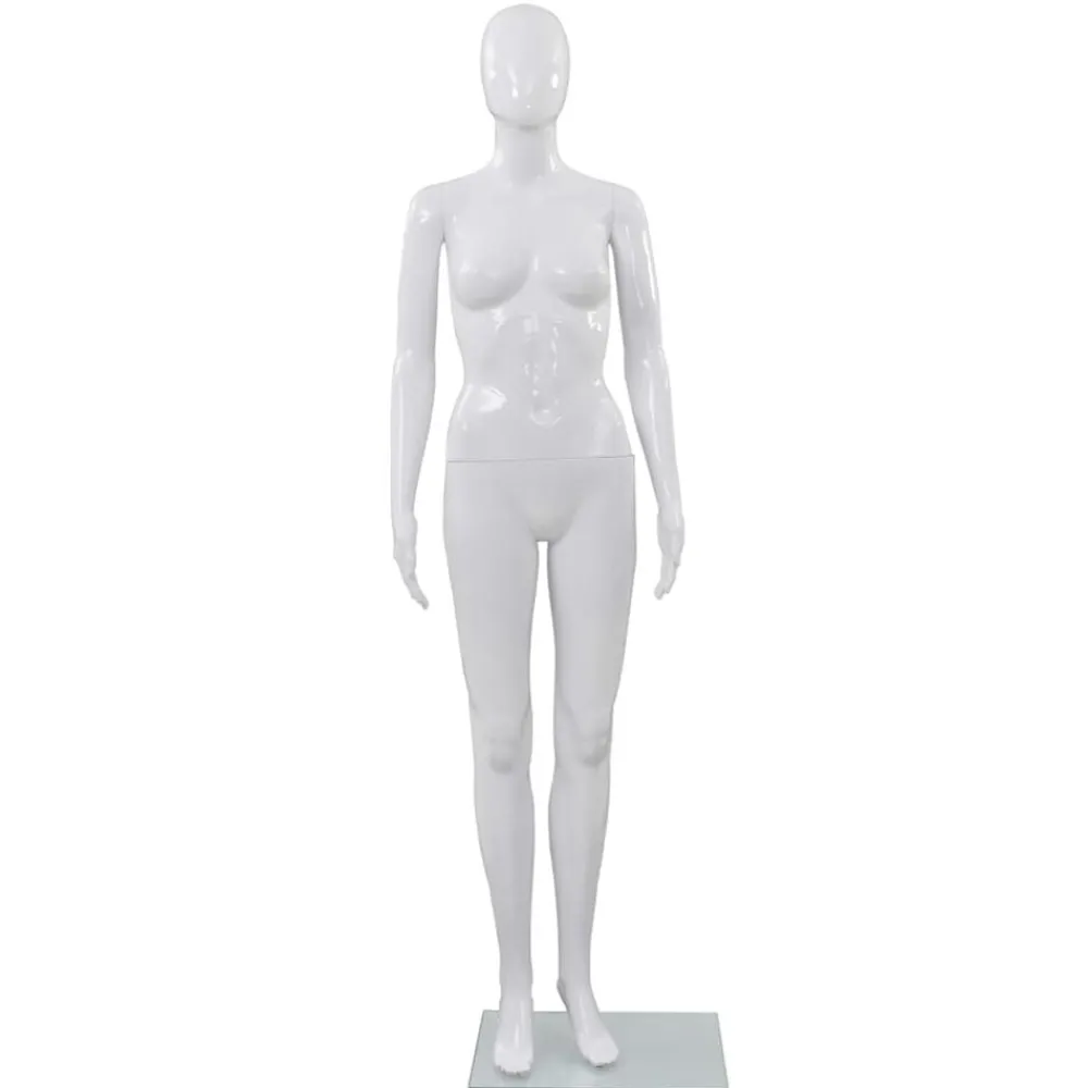 vidaXL Mannequin femme corps complet base verre brillant 175 cm