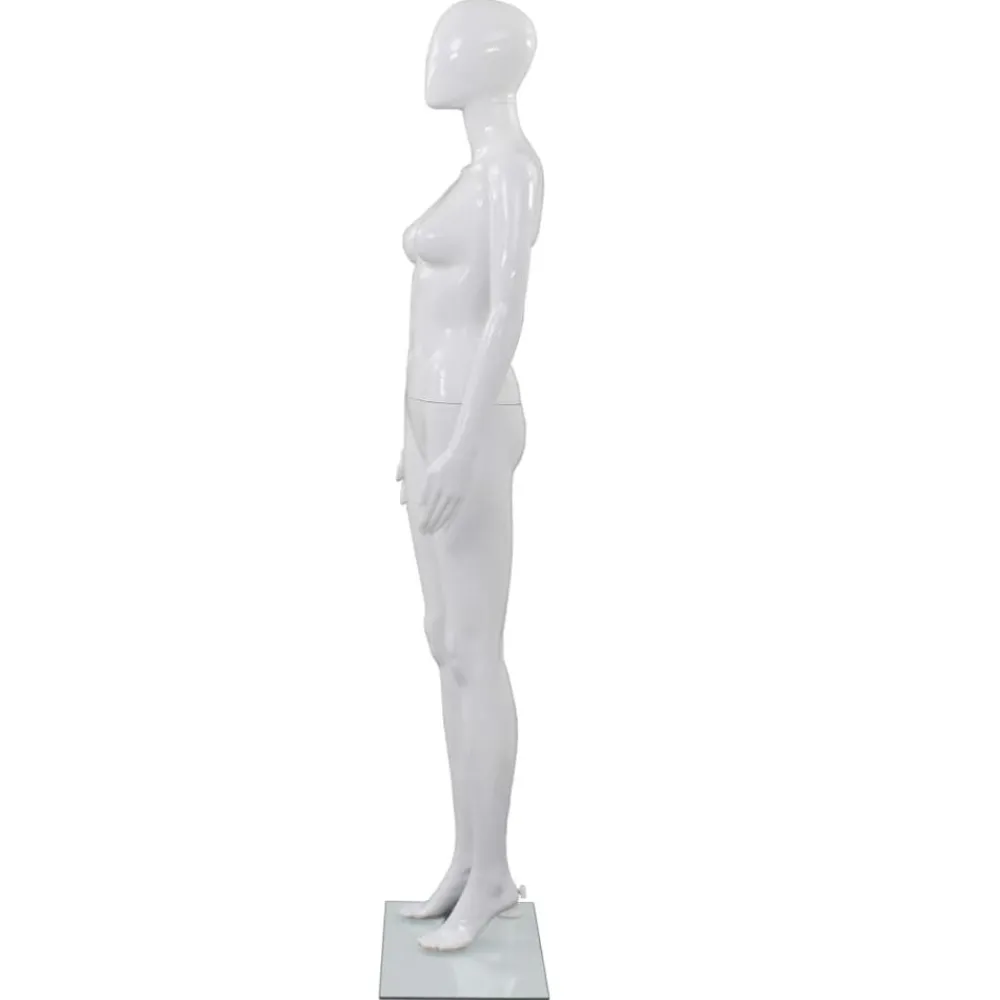 vidaXL Mannequin femme corps complet base verre brillant 175 cm