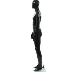 vidaXL Mannequin homme corps complet base verre brillant 185 cm
