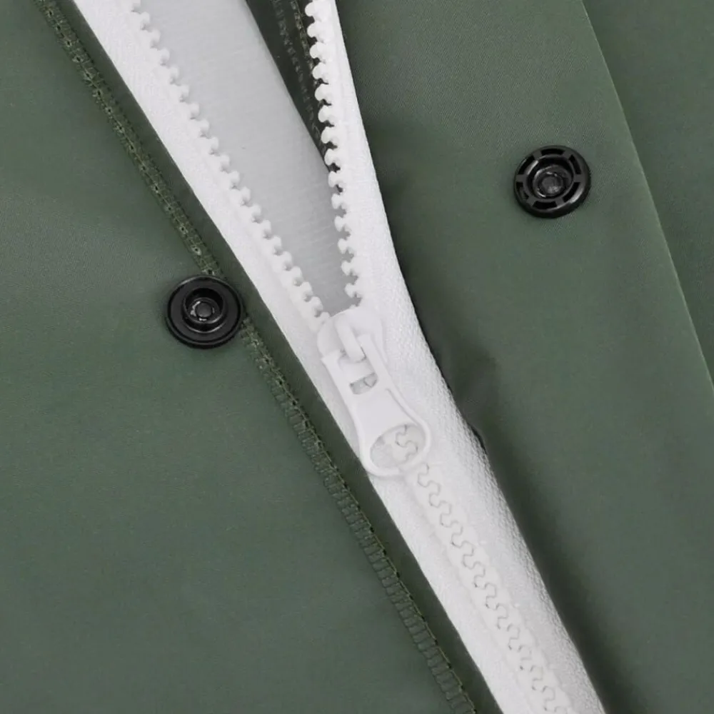Vêtements & Accessoires-vidaXL Manteau de pluie long imperméable résistant à capuche L Vert