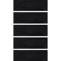 Produits Ménagers-vidaXL Marches d'escalier 5 pcs 25x75 cm caoutchouc