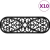 Produits Ménagers-vidaXL Marches d'escalier 10 pcs 25x75 cm caoutchouc