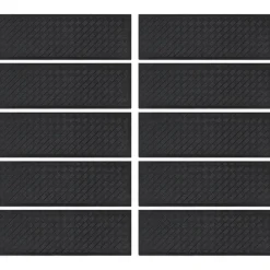vidaXL Marches d'escalier 10 pcs 25x75 cm caoutchouc