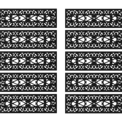 vidaXL Marches d'escalier 10 pcs 25x75 cm caoutchouc