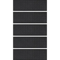 Produits Ménagers-vidaXL Marches d'escalier 5 pcs 25x75 cm caoutchouc