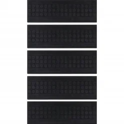 Produits Ménagers-vidaXL Marches d'escalier 5 pcs 25x75 cm caoutchouc
