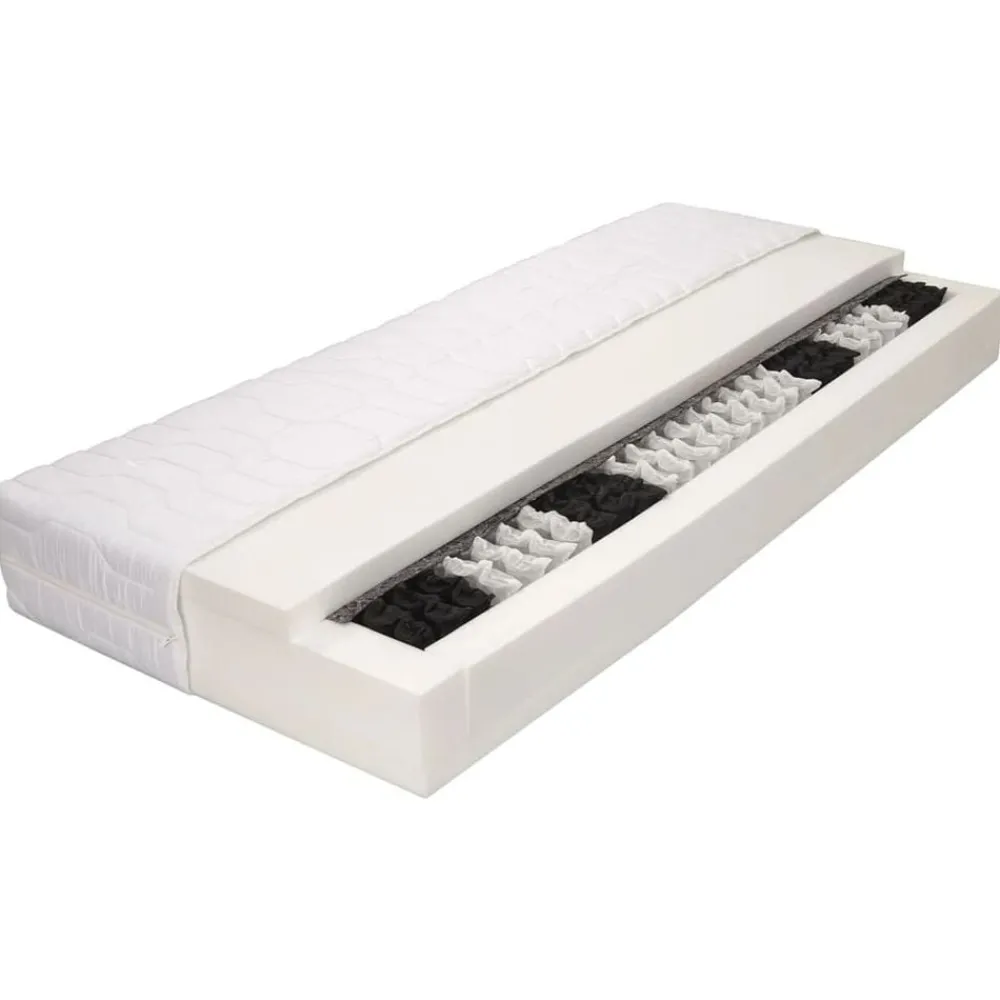 Lits & Accessoires-vidaXL Matelas 80 x 200 cm 7 zones Ressort ensaché 20 cm H3