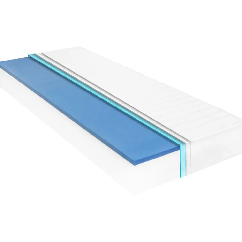 Lits & Accessoires-vidaXL Matelas 80 x 200 cm Mousse à mémoire de forme Visco 18 cm H2