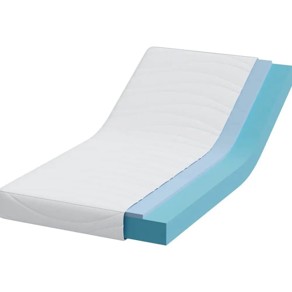 vidaXL Matelas Blanc 80 x 160 cm Tissu jacquard