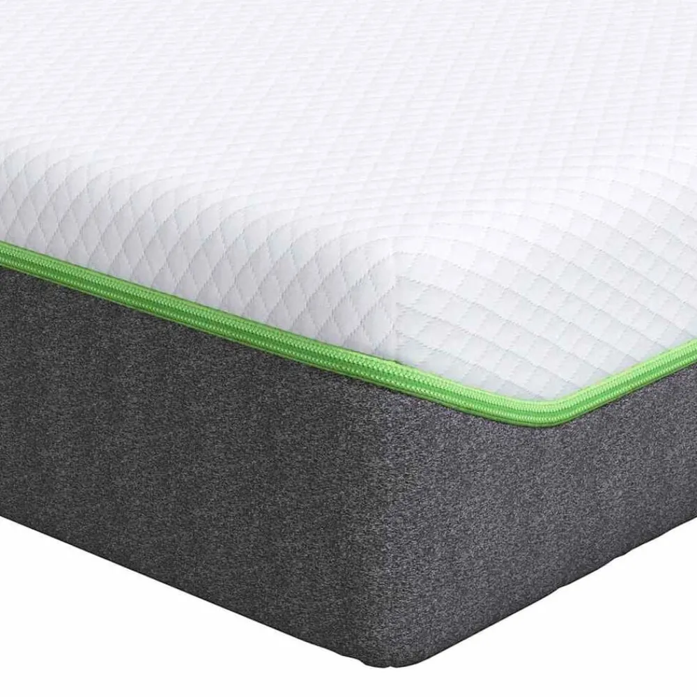 vidaXL Matelas Blanc et Gris 80 x 160 cm Tissu jacquard