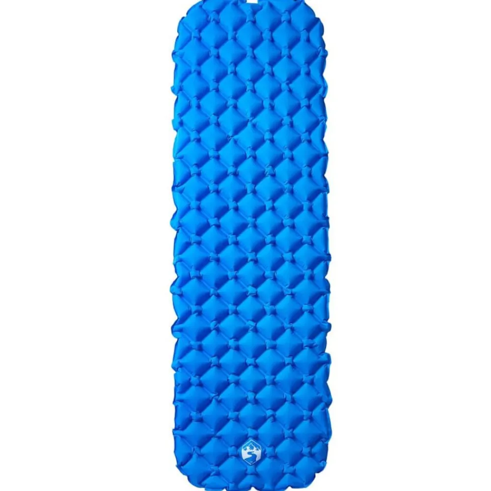 Loisirs De Plein Air-vidaXL Matelas de camping gonflable 1 personne 190x58x6 cm Bleu