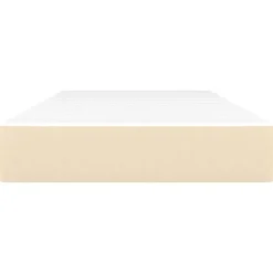 Lits & Accessoires-vidaXL Matelas de lit à ressorts ensachés fermeté moyenne Crème 80x200x20 cm Tissu Cr&egrave;me