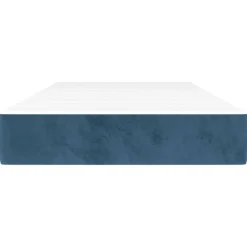 Lits & Accessoires-vidaXL Matelas de lit à ressorts ensachés fermeté moyenne 80x200x20 cm Bleu foncé