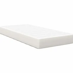 Lits & Accessoires-vidaXL Matelas de Lit avec matelas Crème 80 x 200 cm tissu Crème