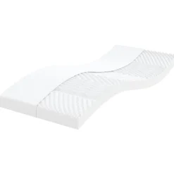 Lits & Accessoires-vidaXL Matelas en mousse blanc 80x200 cm 7 zones dureté 20 ILD