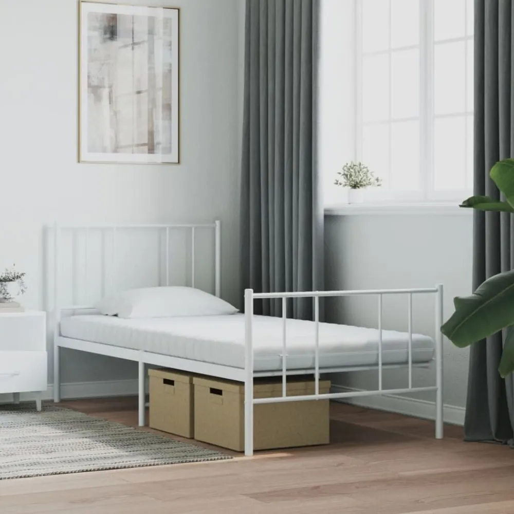 Lits & Accessoires-vidaXL Matelas en mousse blanc 80x200 cm 7 zones dureté 20 ILD