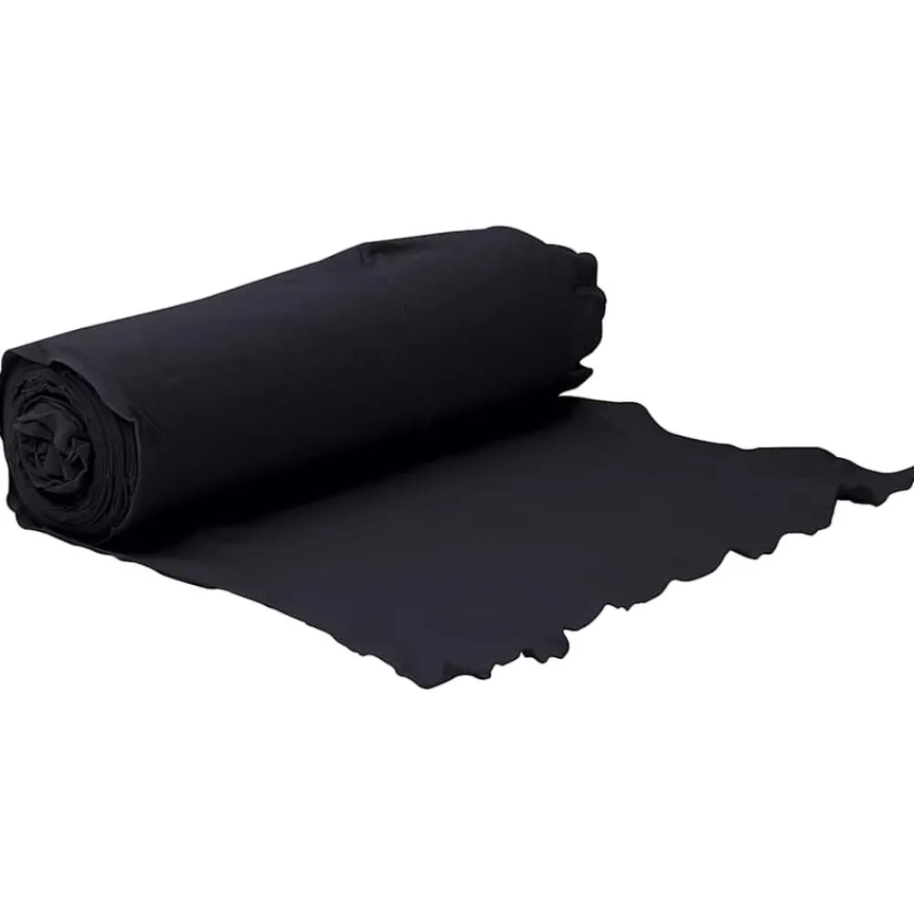 Pelouses & Jardins-vidaXL Membrane géotextile 1 x 10 m fibre de polyester Noir