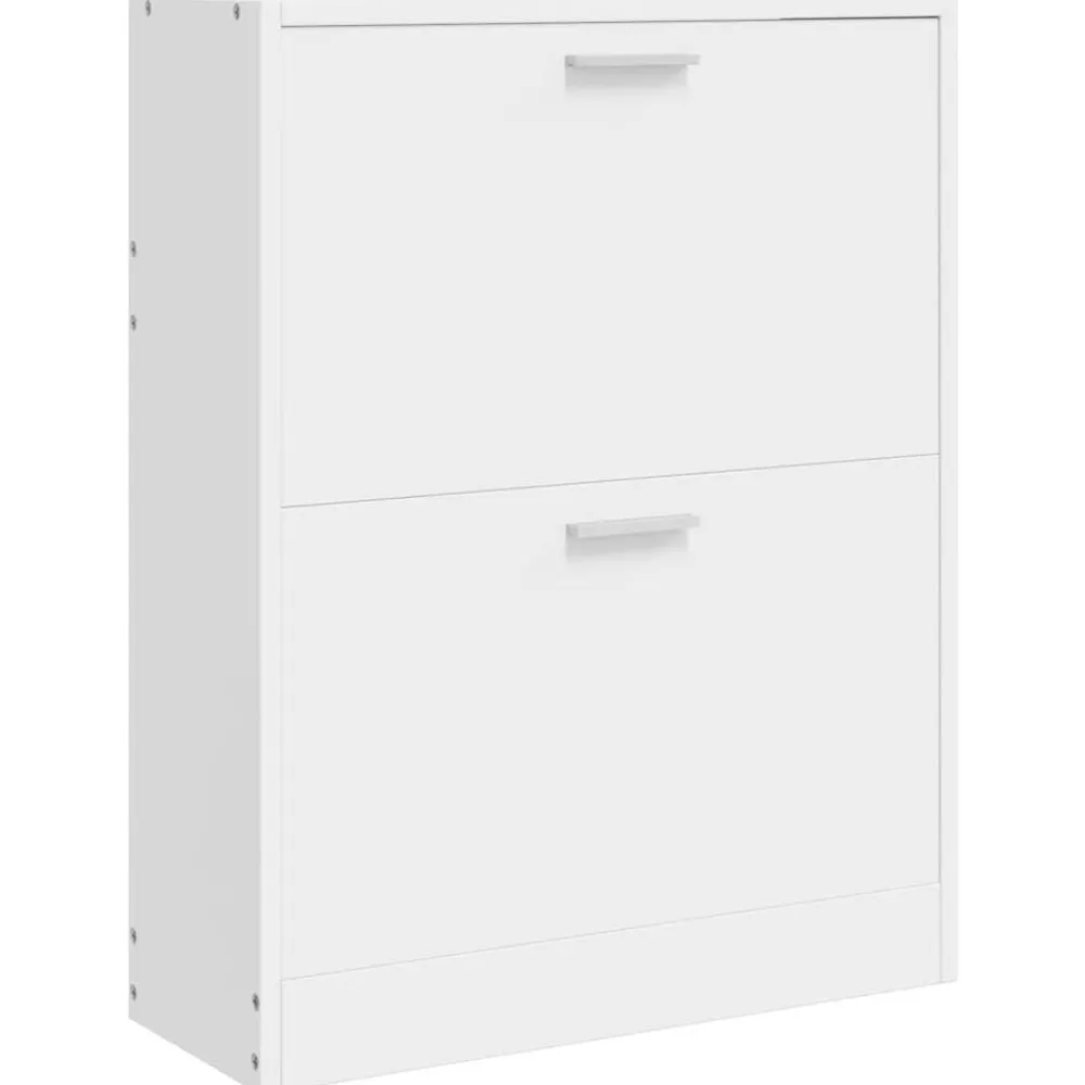 vidaXL Meuble à chaussures en bois avec 2 compartiments