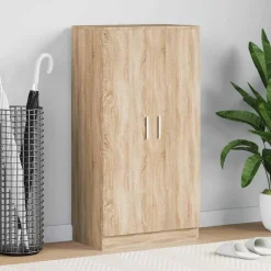 vidaXL Meuble à chaussures 7 étagères chêne