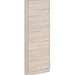 Produits Ménagers-vidaXL Meuble à chaussures en bois avec 5 compartiments Aspect chêne Chêne