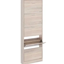 Produits Ménagers-vidaXL Meuble à chaussures en bois avec 5 compartiments Aspect chêne Chêne