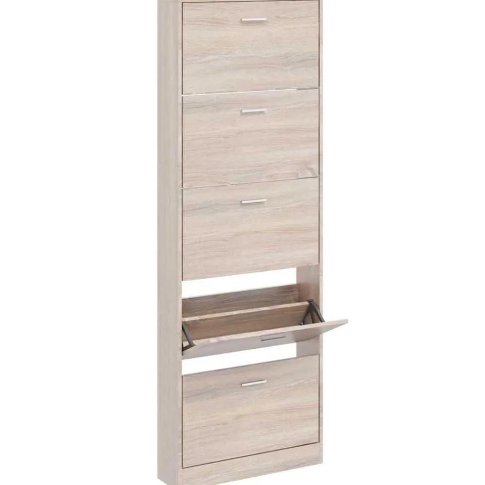 Produits Ménagers-vidaXL Meuble à chaussures en bois avec 5 compartiments Aspect chêne Chêne