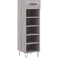 vidaXL Meuble à chaussures 30x35x105 cm bois d'ingénierie