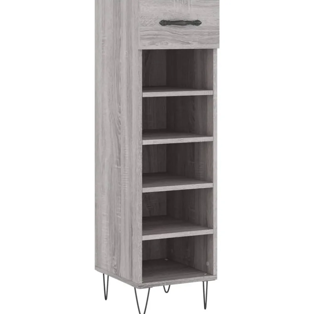 vidaXL Meuble à chaussures 30x35x105 cm bois d'ingénierie