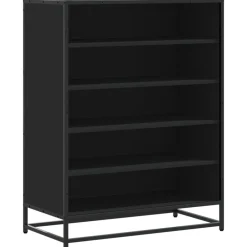 vidaXL Meuble à chaussures 75x38x97,5 cm bois d'ingénierie métal
