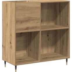 Armoires & Meubles De Rangement-vidaXL Meuble à vinyles avec étagère chêne artisanal 85 x 38 x 89 cm ch&ecirc;ne artisanal