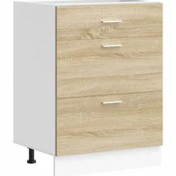 vidaXL Meuble bas de cuisine "Lyon" Chêne Sonoma Bois d'ingénierie