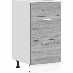 Armoires & Meubles De Rangement-vidaXL Meuble bas "Lyon" Gris Sonoma 40 x 46 x 81,5 cm Bois d'ingénierie Sonoma gris
