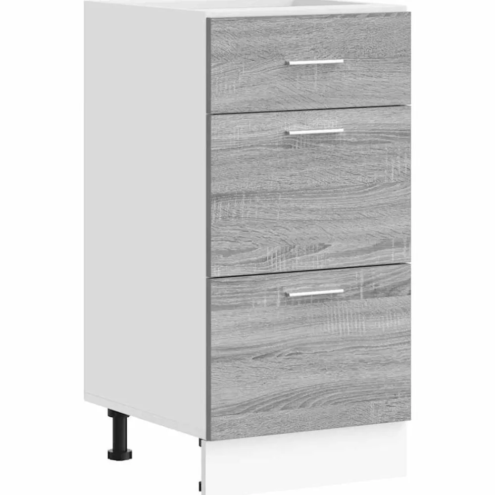 Armoires & Meubles De Rangement-vidaXL Meuble bas "Lyon" Gris Sonoma 40 x 46 x 81,5 cm Bois d'ingénierie Sonoma gris