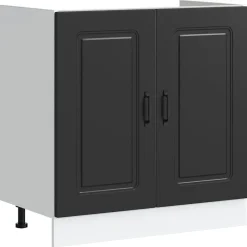 vidaXL Meuble bas pour évier Kalmar 80x46x81,5 cm bois ingénierie