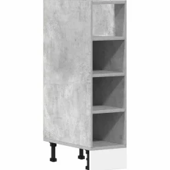 Armoires & Meubles De Rangement-vidaXL Meuble bas "Riga" 20 x 44,5 x 81,5 cm Bois d'ingénierie Gris béton