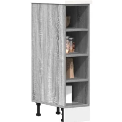 vidaXL Meuble bas "Riga" Gris Sonoma 20x44,5x81,5cm Bois d'ingénierie