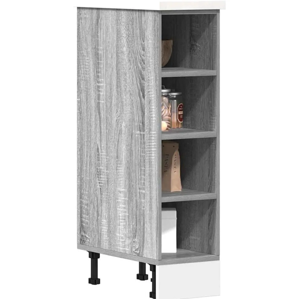 vidaXL Meuble bas "Riga" Gris Sonoma 20x44,5x81,5cm Bois d'ingénierie