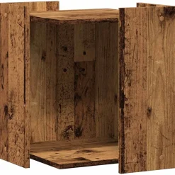 Articles Pour Animaux De Compagnie-vidaXL Meuble de bac à litière pour chat bois d'ingénierie Vieux bois