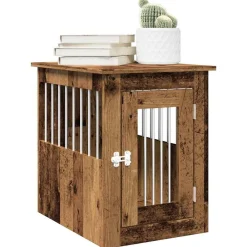 vidaXL Meuble de cage chien 45x62x59 cm bois d'ingénierie