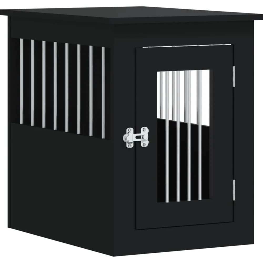 vidaXL Meuble de cage pour chiens 45x62x59 cm bois d'ingénierie