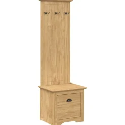 Bancs-vidaXL Meuble de couloir BODO 50 x 40 x 156,7 cm marron miel