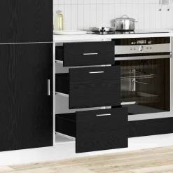 Armoires & Meubles De Rangement-vidaXL Meuble de cuisine bas avec tiroir Chêne noir 40 x 46 x 81,5 cm Ch&ecirc;ne noir